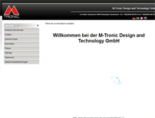 Tablet Screenshot of m-tronic-dt.de